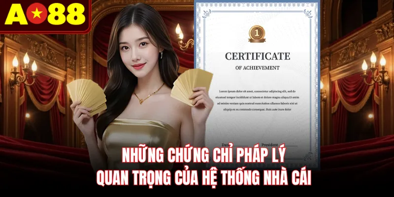 Những chứng chỉ pháp lý quan trọng của hệ thống nhà cái