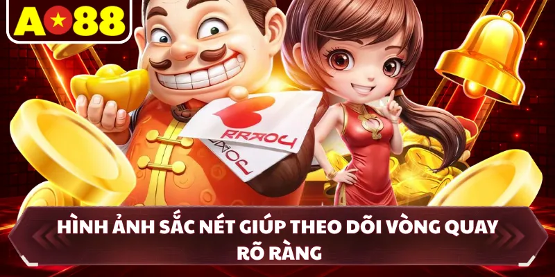 Hình ảnh sắc nét giúp theo dõi vòng quay rõ ràng