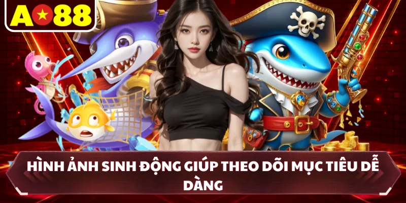 Hình ảnh sinh động giúp theo dõi mục tiêu dễ dàng
