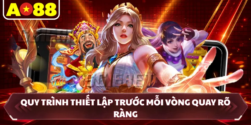 Quy trình thiết lập trước mỗi vòng quay rõ ràng
